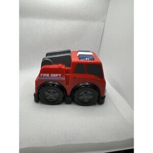 Manley Red Plastic Fire Dept Fire Truck 2009 Lights And Sound Works